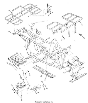 Frame Assembly With Racks (4916341634003a) Schematic