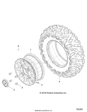 Wheels, Front - Z19vpl92ak/bk/ar/br/am/bm (702381) Schematic
