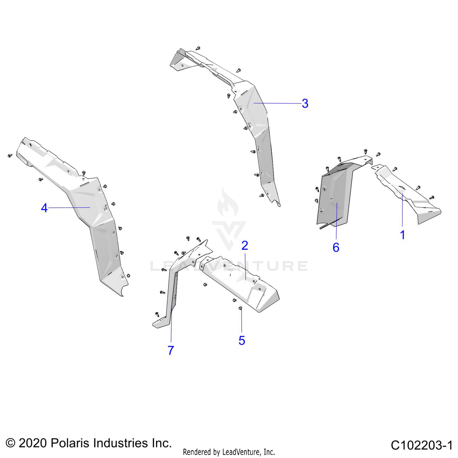 BODY, FENDER FLARES - A26SLE95CF/EF (C102203-1)