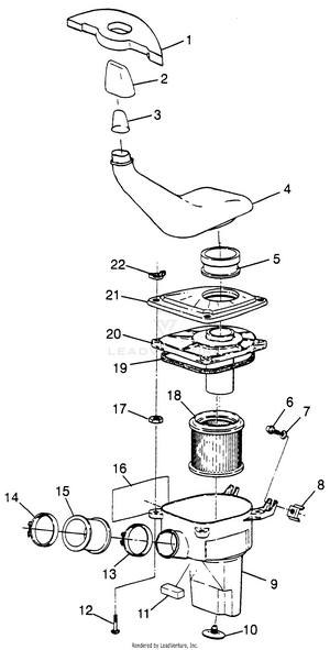 Air Box (blazer) Trail Blazer W97ba25c (4940124012b002) Schematic