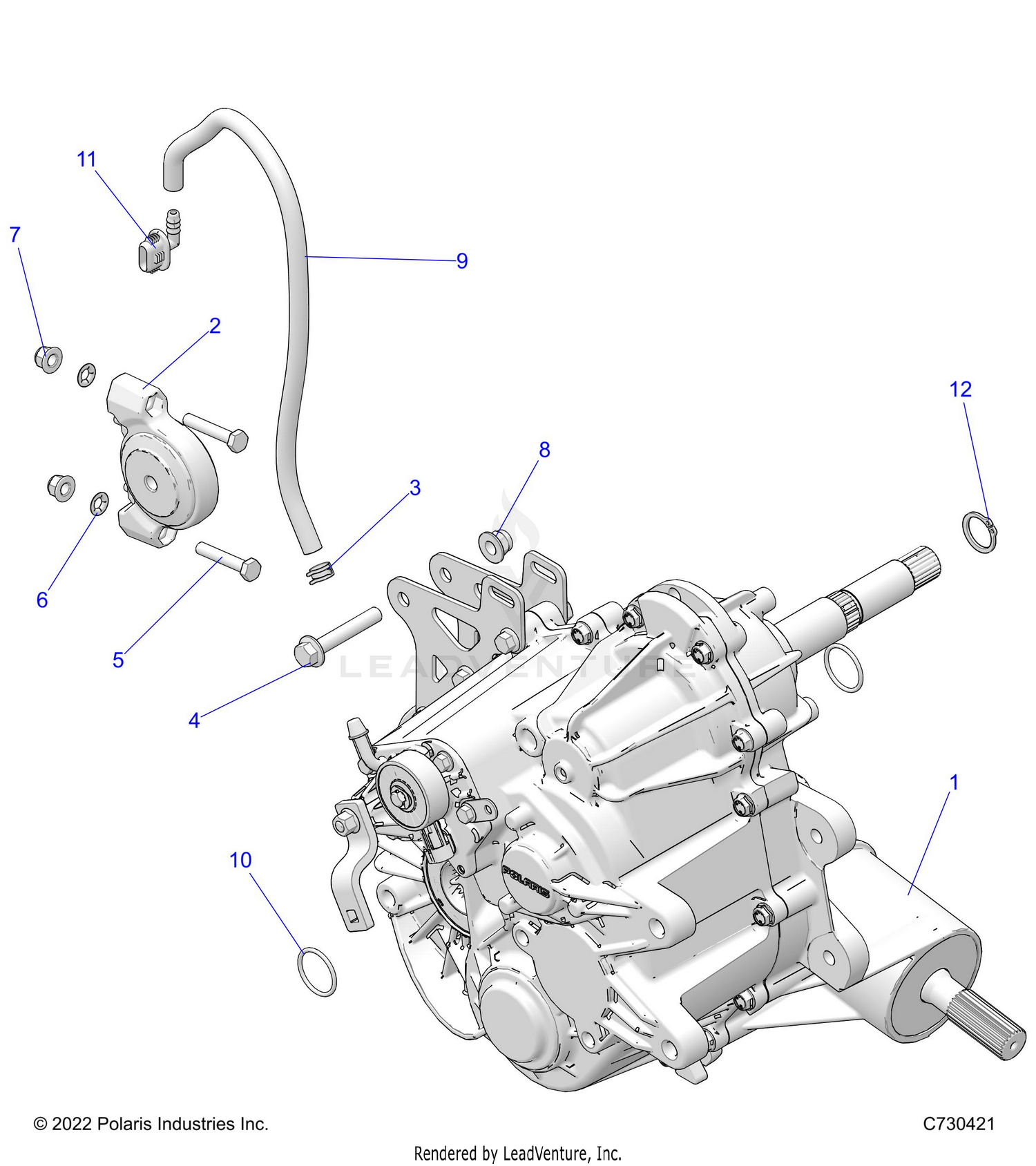 DRIVE TRAIN, MAIN GEARCASE MOUNTING - R26MAU57CP/EP (C730421)