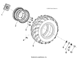 Wheels, Rear - A09fa09aa/ab (49atvwheelrear07sprt90) Schematic