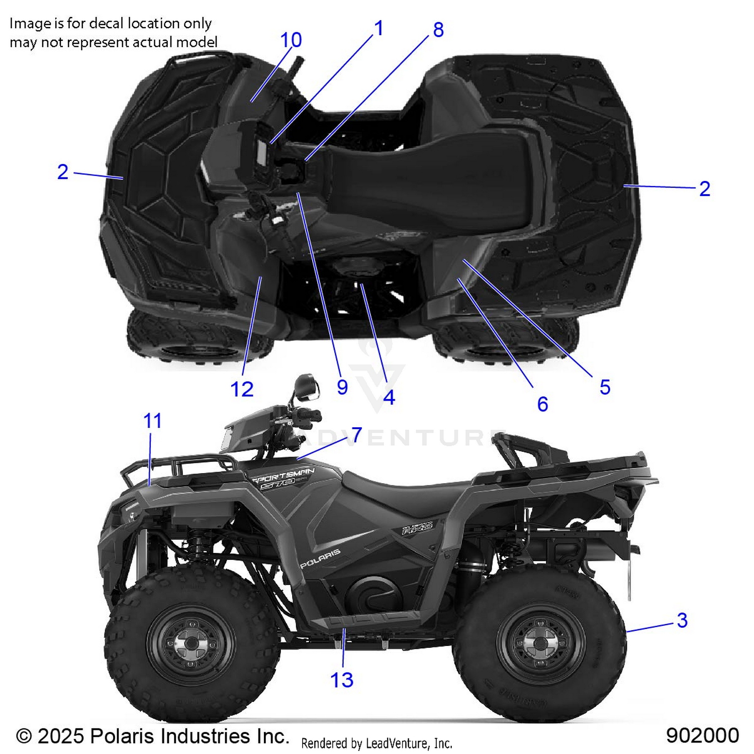 BODY, DECALS GENERAL - A26SEE57F1/C1/E1 (902000)