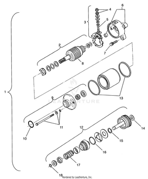 Starting Motor Magnum 2x4 W957544 (4926852685d007) Schematic