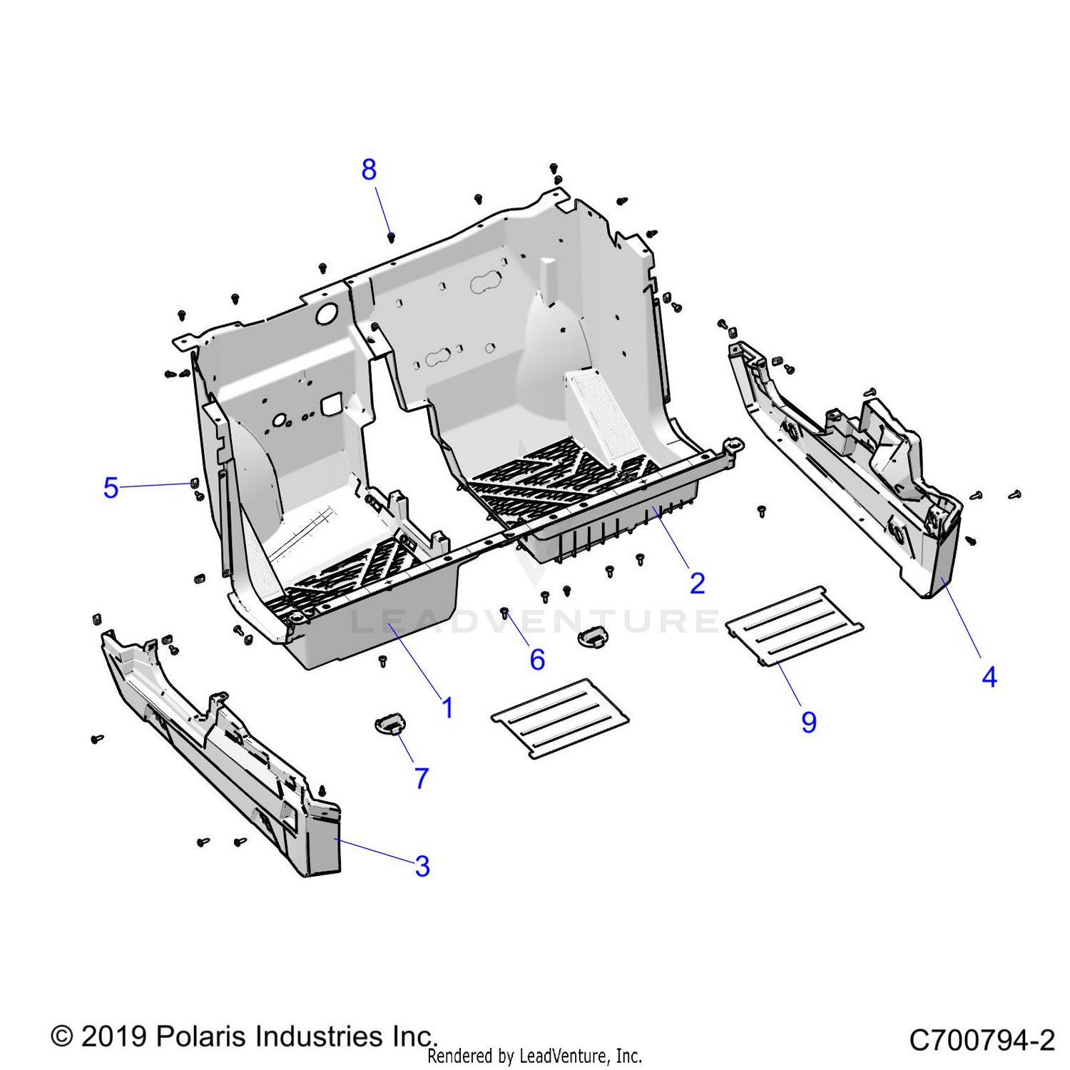 BODY, FLOOR AND ROCKER - G22GXD99AC/AJ/BC/BJ (C700794-2)