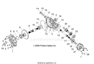 Drive Train, Mid Gearcase - R16raa76aa/aj (49rgrgearcasemid106x6) Schematic