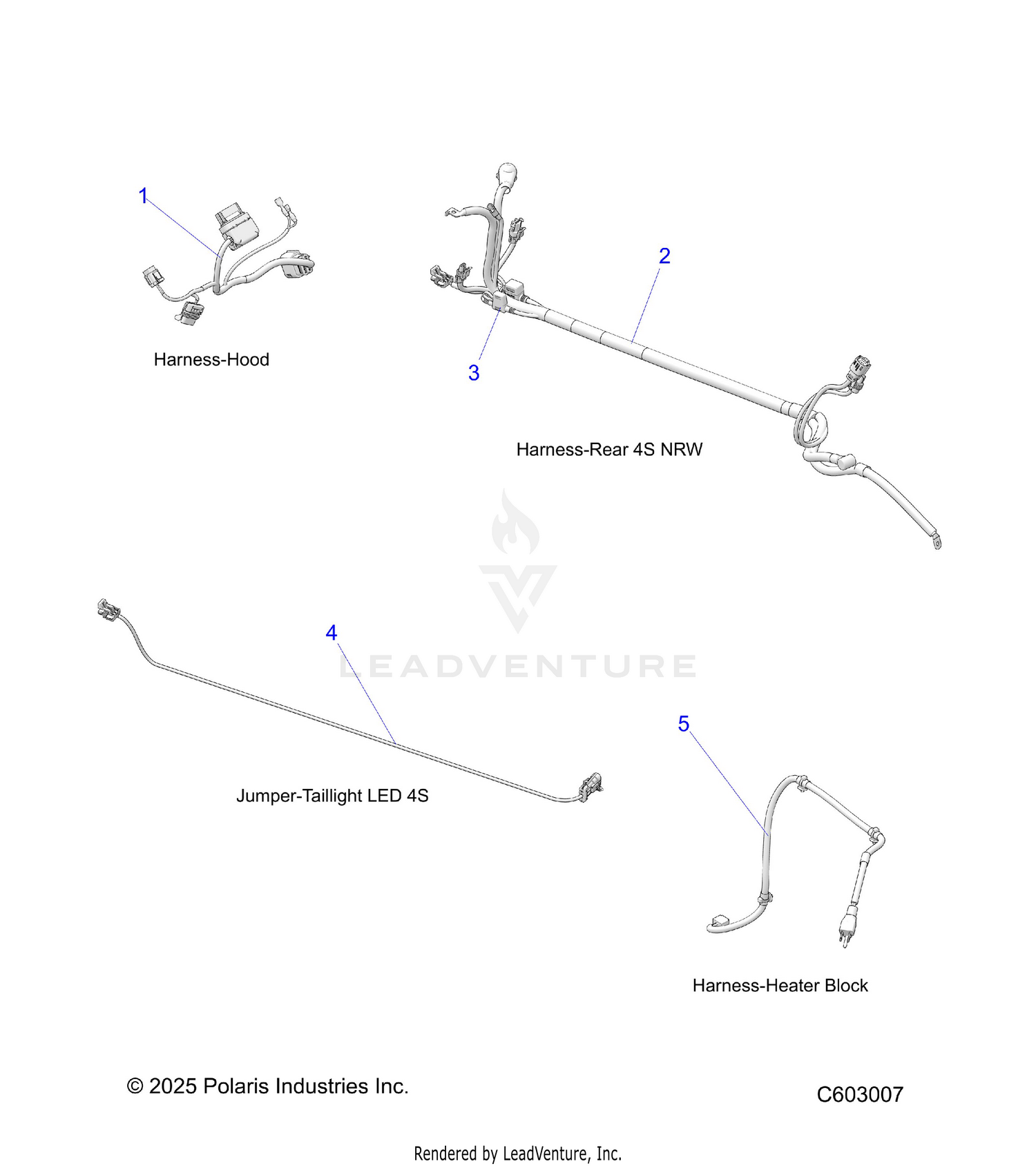 ELECTRICAL, WIRE HARNESSES, MISC. - S26TLF9FSL (C603007)