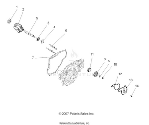 Engine, Oil Pump And Water Pump - A09cl76aa (49atvoilpump08sp800efi) Schematic