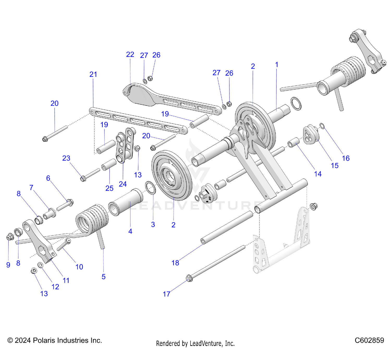 SUSPENSION, TORQUE ARM, REAR - S26TDZ8MS (C602859)