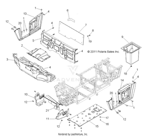 Body, Floor And Fenders - R12th76/th7e/tx7e All Options (49rgrmoldings12800xp) Schematic