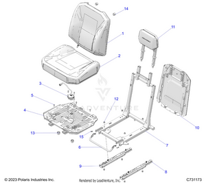 Body, Seat Asm., Driver - R25xaw1rb9/bd/bm (c731173) Schematic