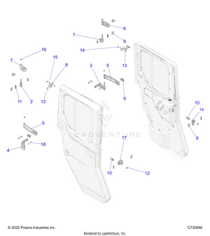 Body, Door, Rear, Mounting - R24rsu99aj/ak/az/a9/bj/bk/bz/b9 (c730846) Schematic