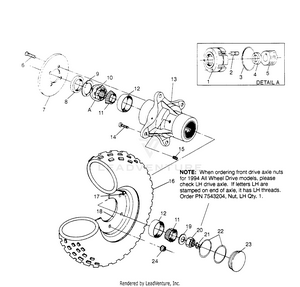 Front Wheel Assembly Scrambler W957840 (4927252725b006) Schematic