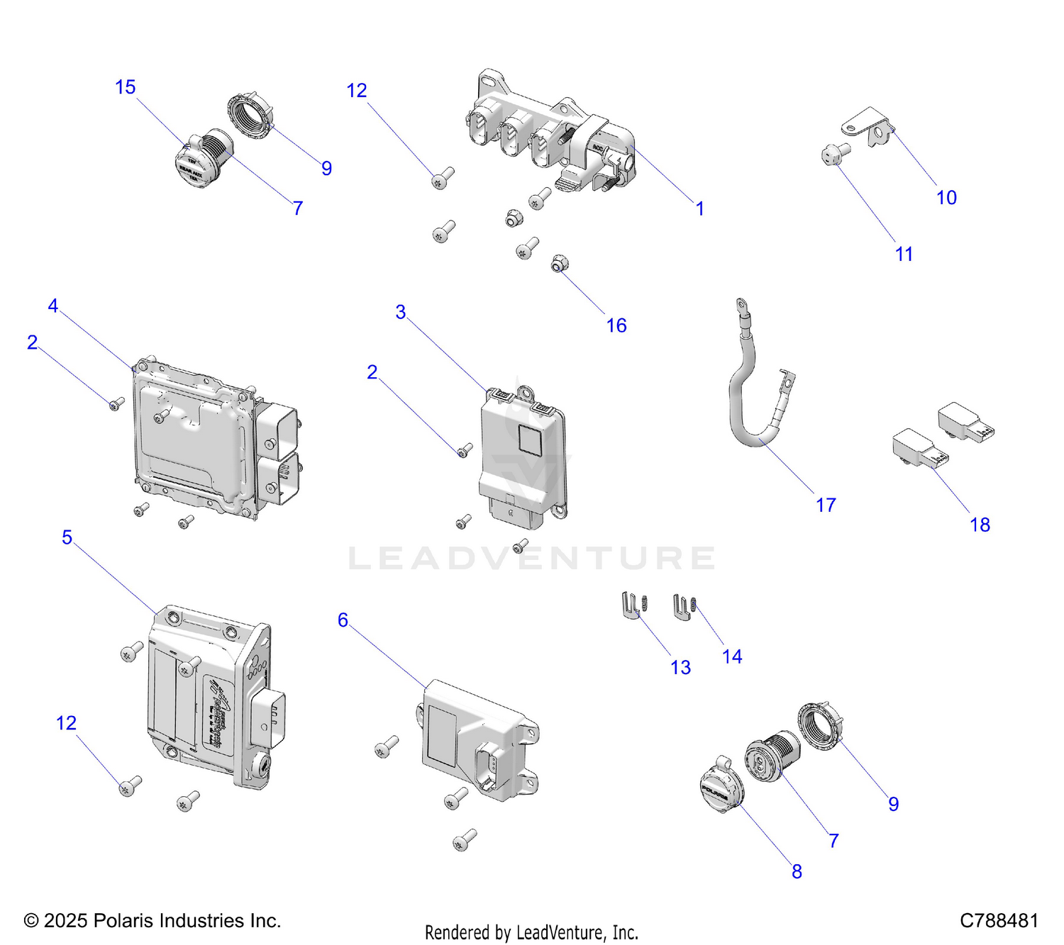 ELECTRICAL, WIRE HARNESS COMPONENTS - R26X6T1RBL (C788481)