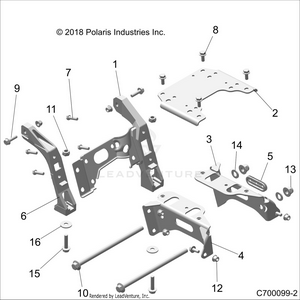 Chassis, Mounting, Front Gearcase - Z19vge99ak/aw/bk/bw (c700099-2) Schematic