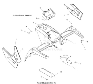 Body, Front Cab - A09cl76aa (49atvcab096x6) Schematic
