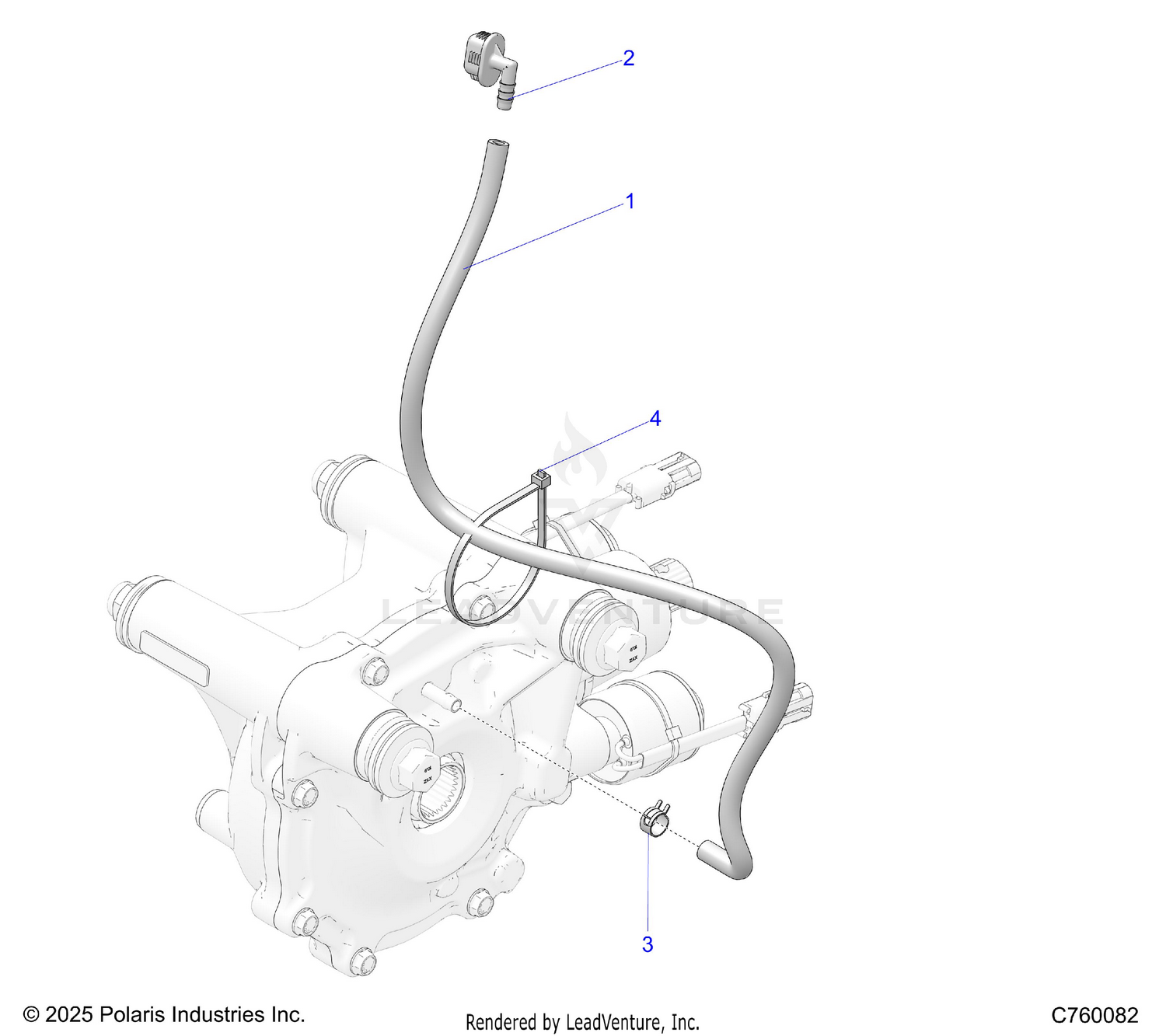 DRIVE TRAIN, GEARCASE VENTING, FRONT - Z26RRL2KAL (C760082)