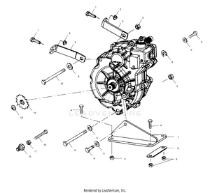 Gearcase Mounting - A01aa32aa (4963816381c005) Schematic
