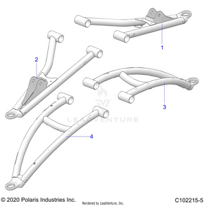 Suspension, Front A-arms - A21sxn85a4 (c102215-5) Schematic