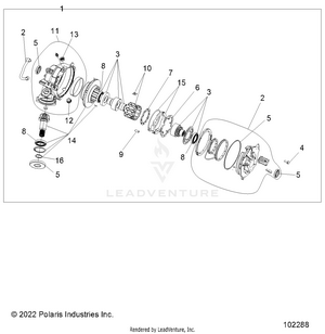 Drive Train, Front Gearcase - A22shz57ae (102288) Schematic