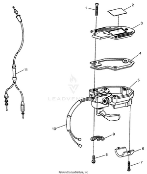 Controls - Throttle Asm./cable Sport 400l W97ba38c And Trail Blazer W97ba25 (4940124012b009) Schematic