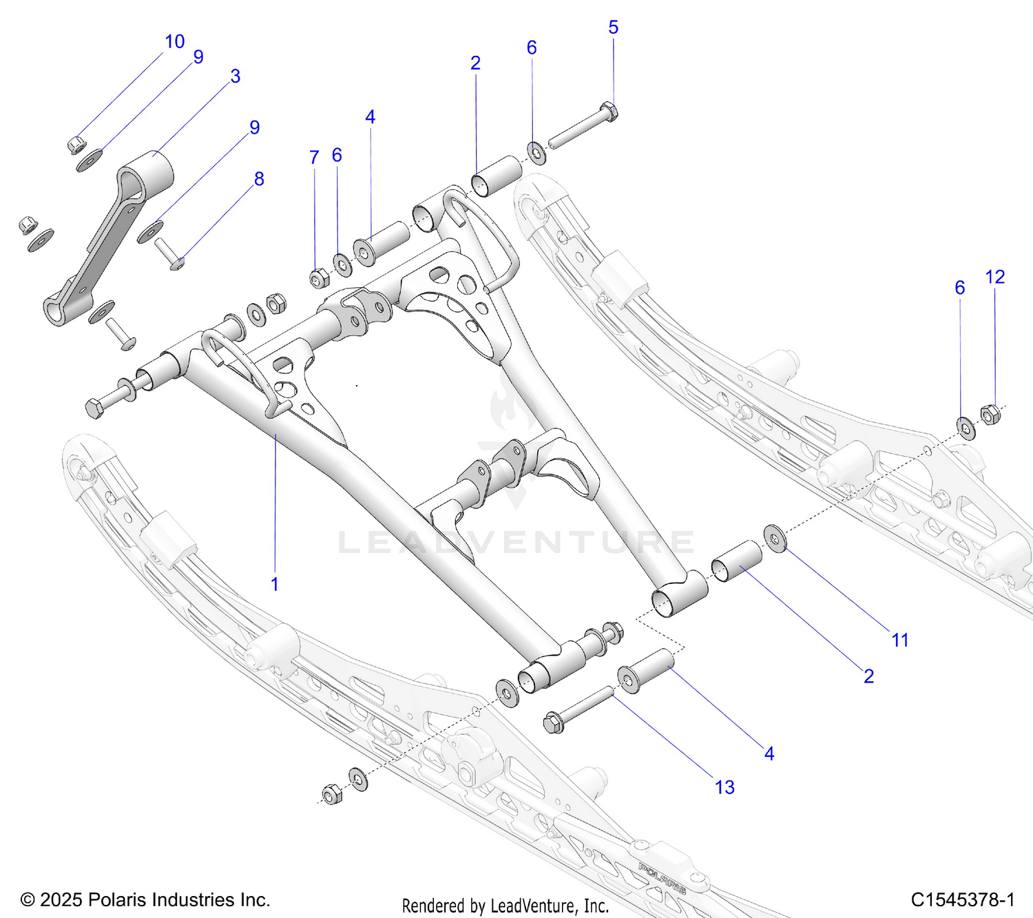 SUSPENSION, TORQUE ARM, FRONT - S26TLC8MS (C1545378-1)