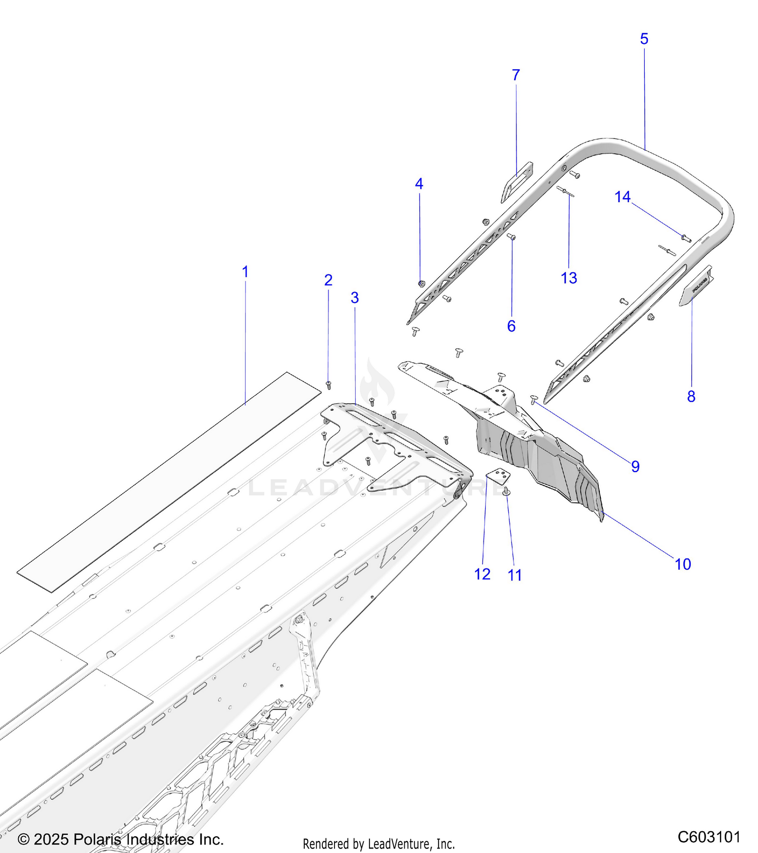 BODY, BUMPER, REAR - S26TDV8MS (C601610)