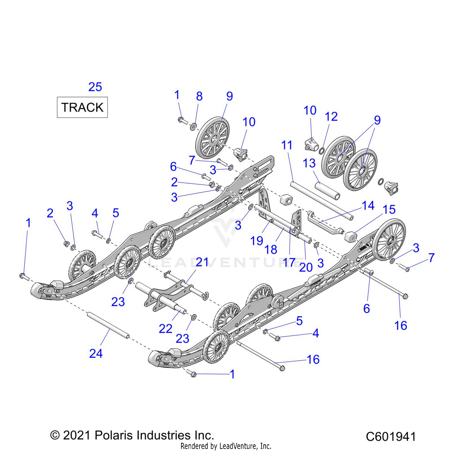 SUSPENSION, REAR - S26TKL9BS(C601941)