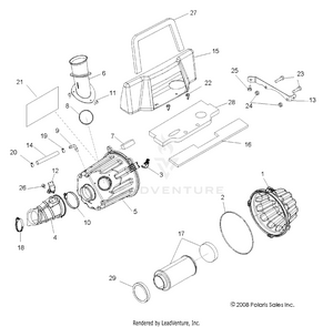 Engine, Air Intake System - R10vh76 All Options/vy76az (49rgrairbox09rzr) Schematic