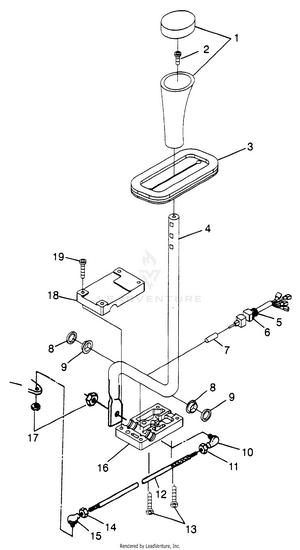Gear Selector Sport 400l W97ba38c And Trail Blazer W97ba25c (4940124012c008) Schematic