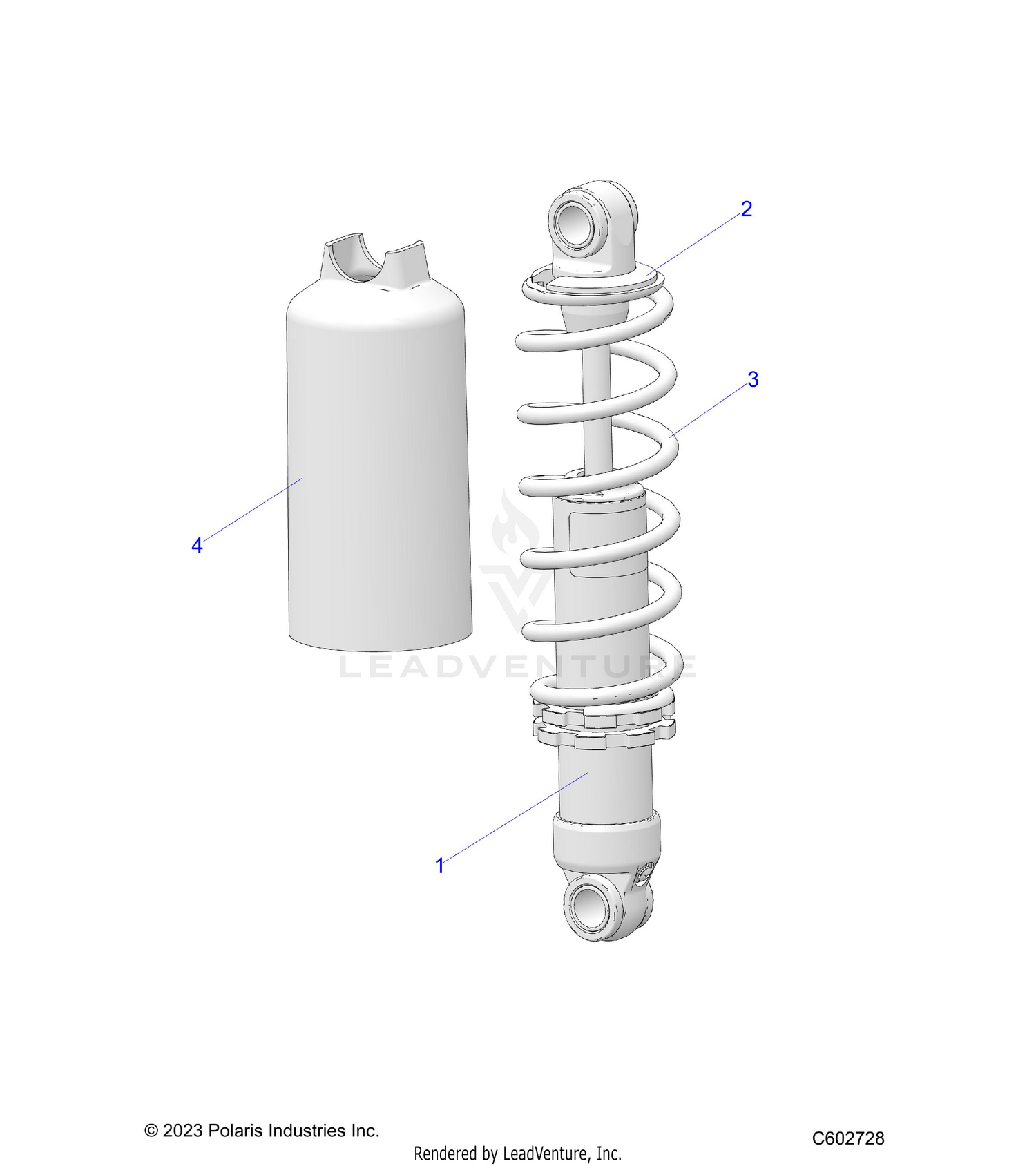 SUSPENSION, SHOCK, FRONT TRACK ADV ULT - S26AJN8RSL/RSM (C602728)