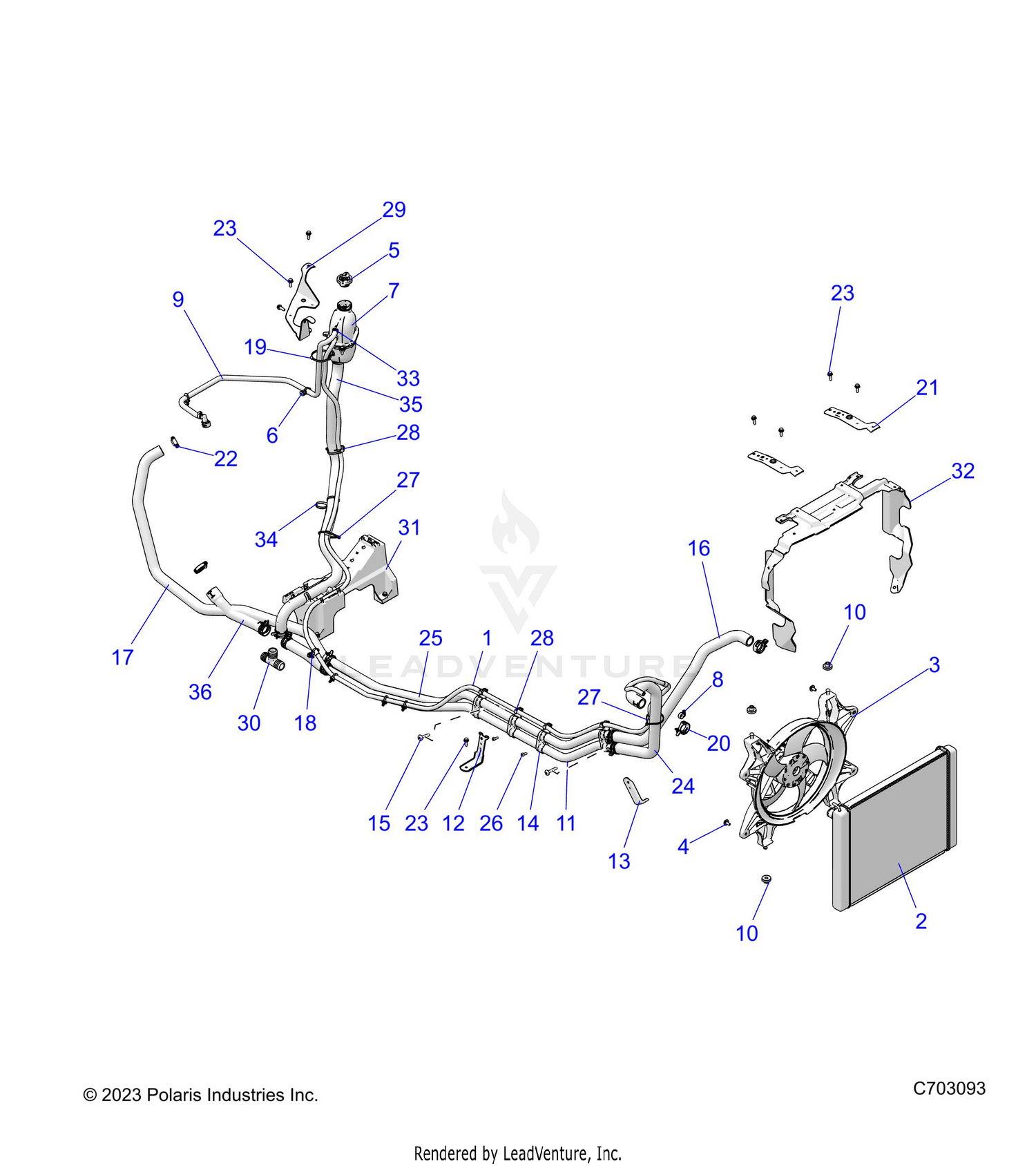 ENGINE, COOLING SYSTEM - Z26NMS99A4/B4/A6/B6 (C703093)
