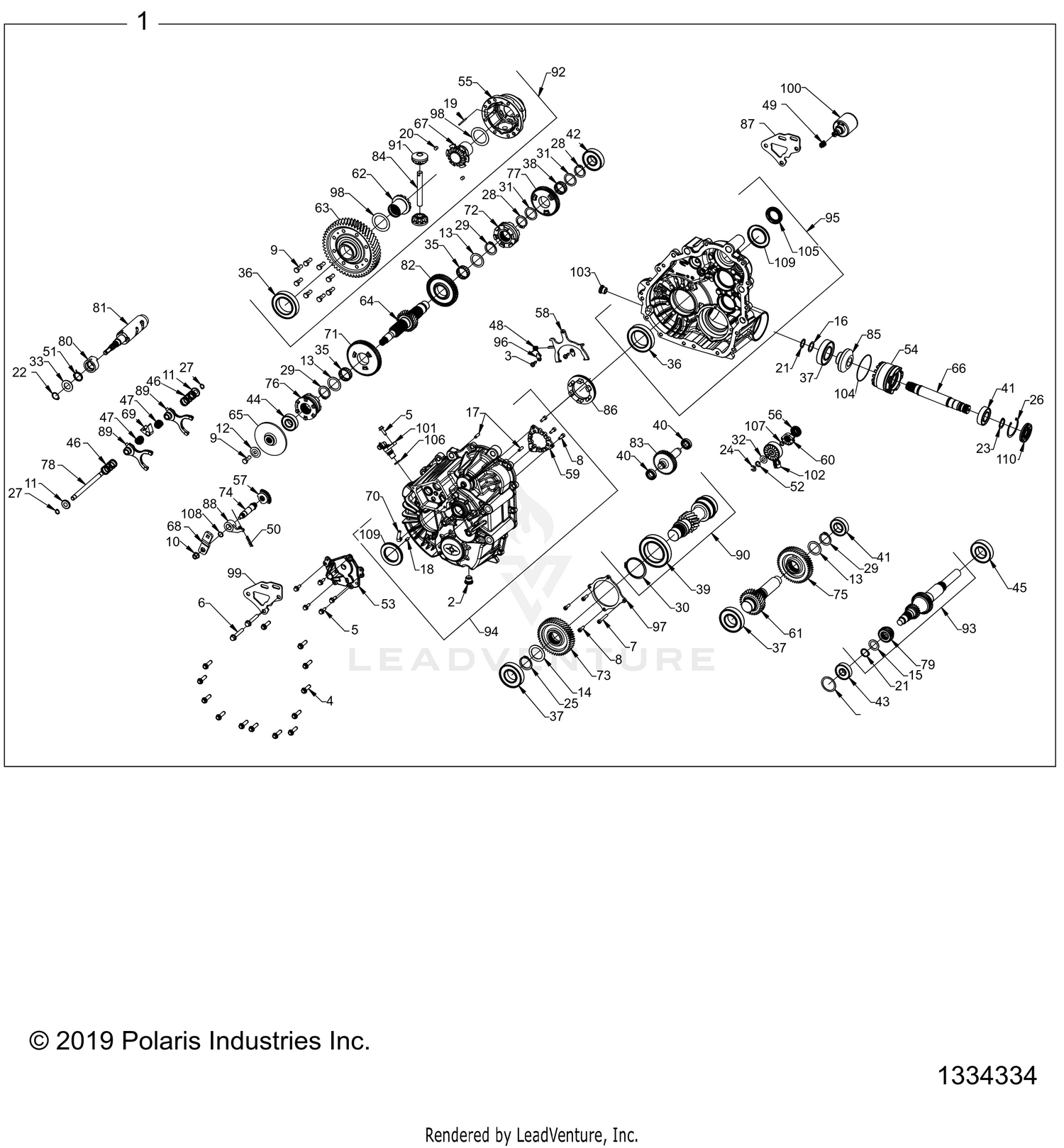 DRIVE TRAIN, MAIN GEARCASE INTERNALS - D21BBPD4B4 (1334334)