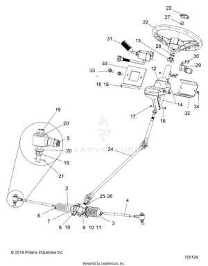 Steering, Steering Asm. - R15rma57fa (700129) Schematic