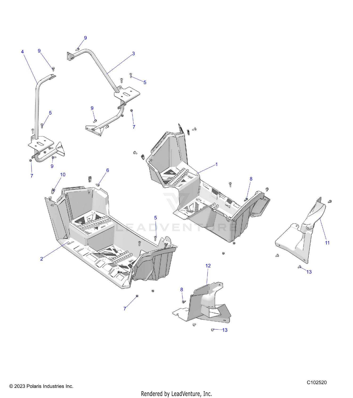 BODY, FOOTWELLS - A26SJE57CK/EK (C102520)