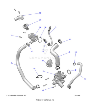 Engine, Waterpump And Bypass - Z22gae92aj/bj/gak92ap/bp/gav92ap/bp (c702984) Schematic
