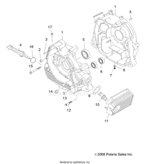 Engine, Crankcase - A09lh27ax/az (49atvcrankcase09sp300) Schematic