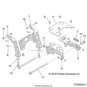 Chassis, Mounting, Front Gearcase - Z19vpl92ak/bk/ar/br/am/bm (c700352-2) Schematic