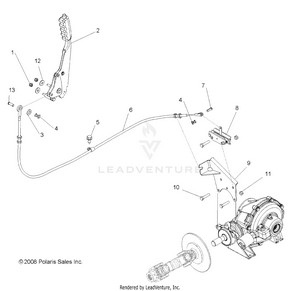 Brakes, Park Brake Asm. - R09wh68ac/ag/ah/al/ar/az (49rgrbrakepark095002x4) Schematic