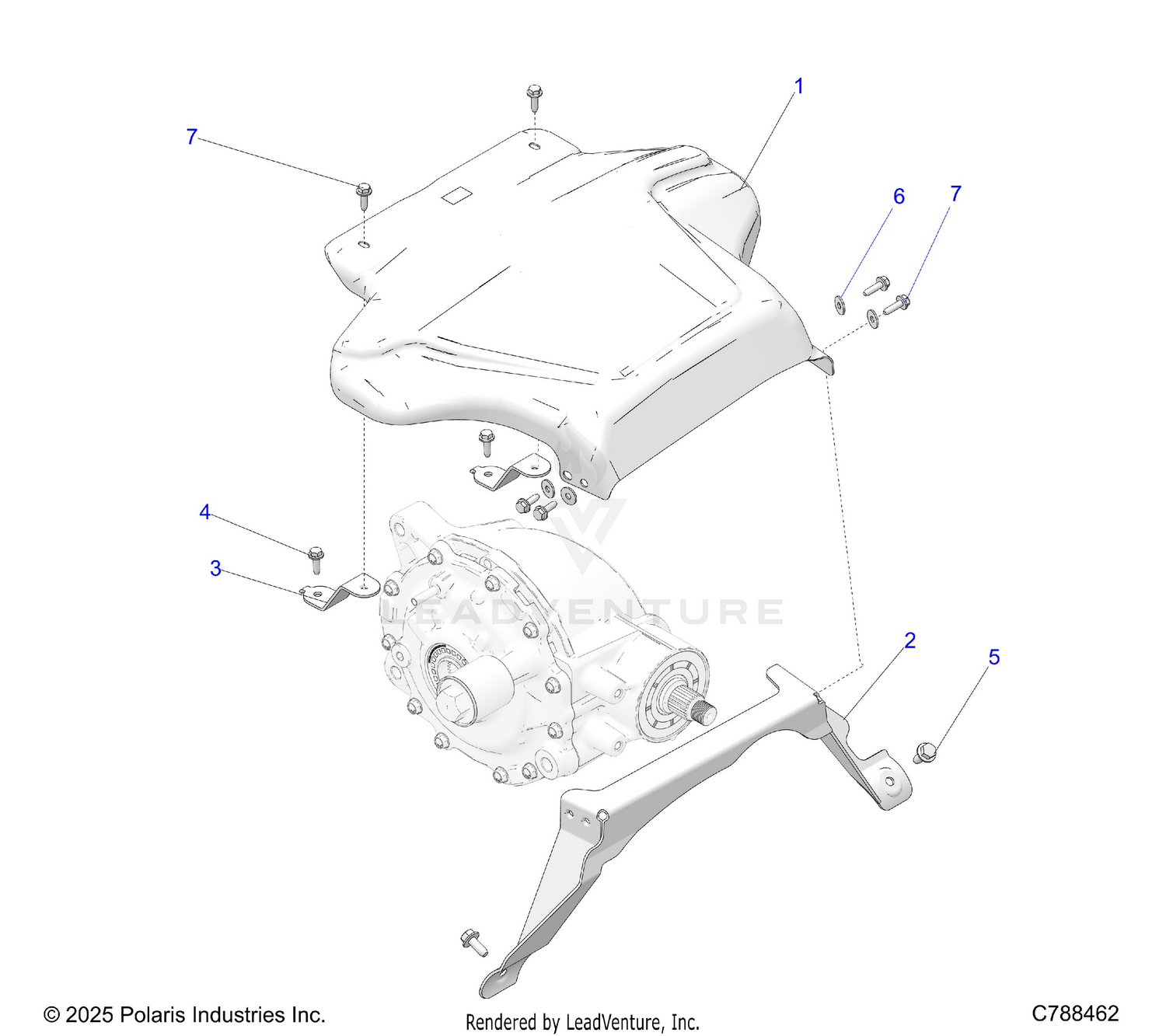 DRIVE TRAIN, HEAT SHIELDS - R26X6L1RBB/BJ (C788462)