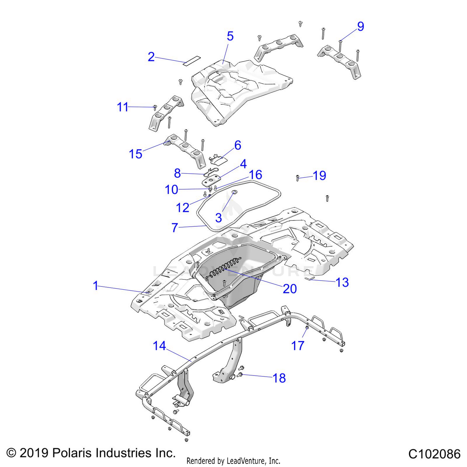 BODY, REAR RACK - A26SLZ95AF (C102086)