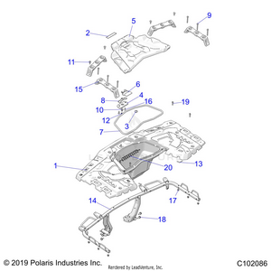 Body, Rear Rack - A25slz95af (c102086) Schematic