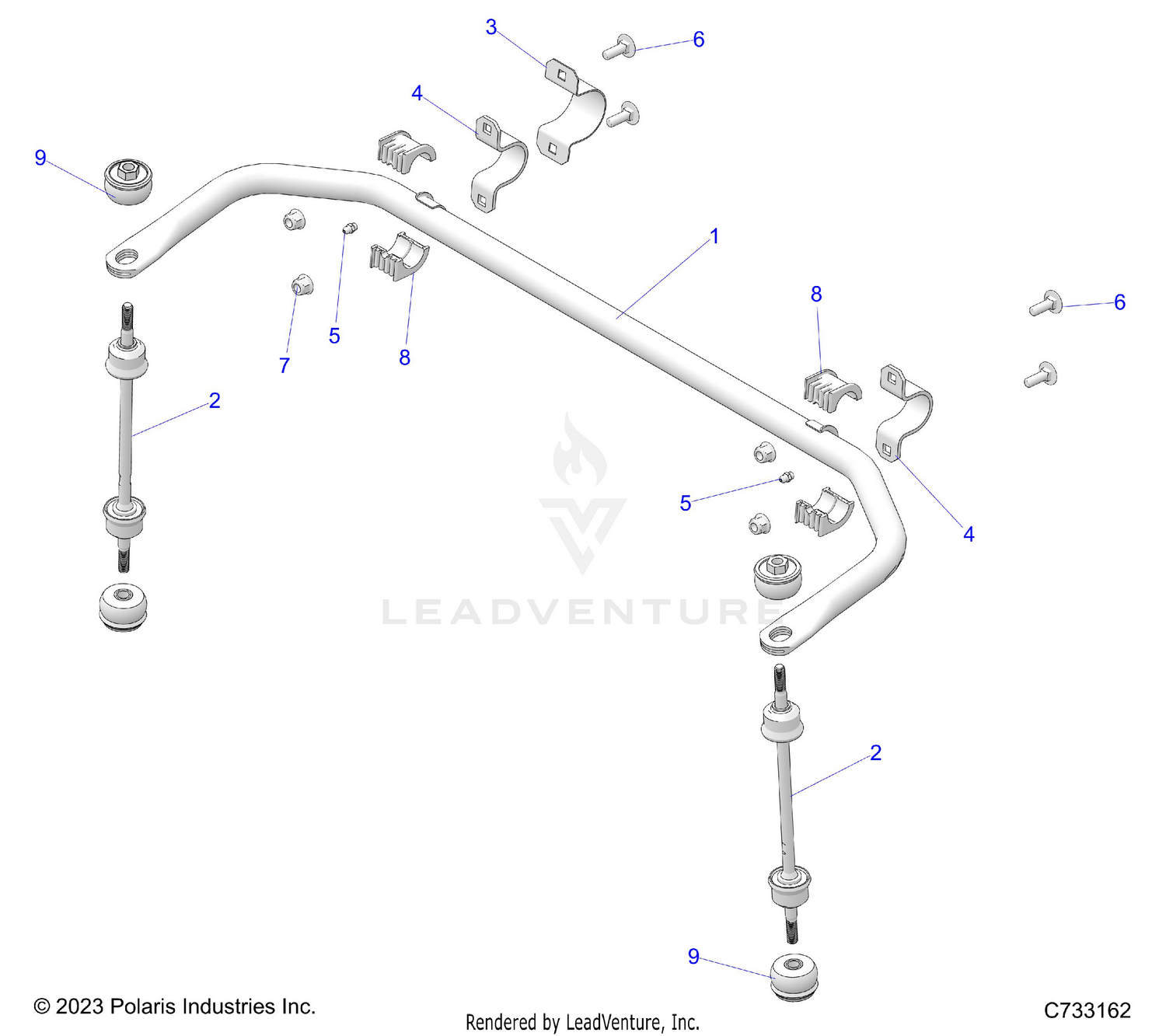 SUSPENSION, STABILIZER BAR - R26MAU57CP/EP (C733162)