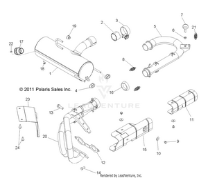 Engine, Exhaust System - Z14vh76ac/ad/eai/eak/eaj/eal/eaw (49rgrexhaust12rzr) Schematic