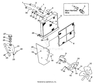 Cooling System Magnum 2x4 W97aa42a (4940704070a009) Schematic