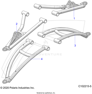 Suspension, Front A-arms - A24sxn85a4 (c102215-5) Schematic