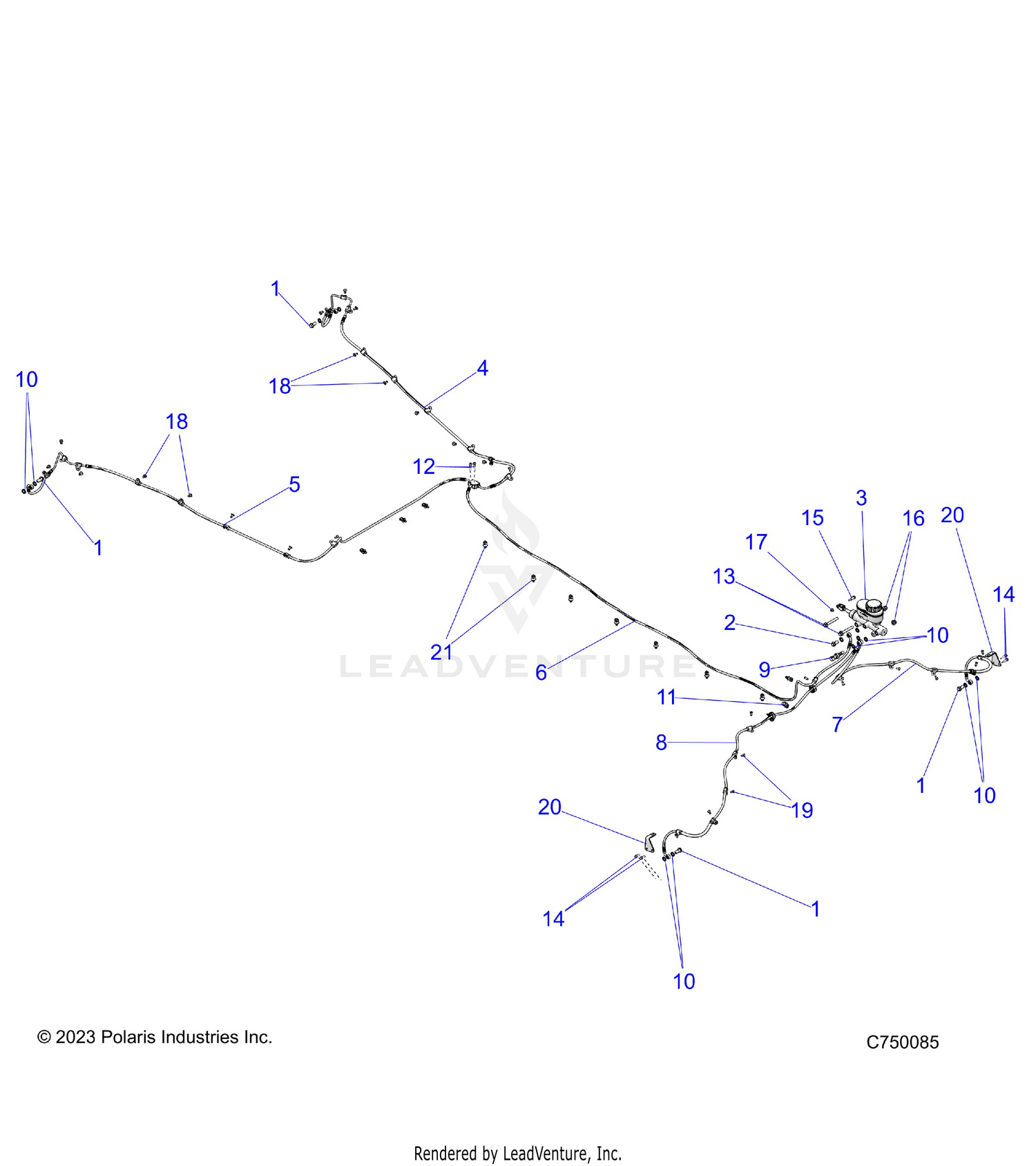 BRAKES, BRAKE LINES AND MASTER CYLINDER - Z26S4D92AN/AH/BN/BH (C750085)
