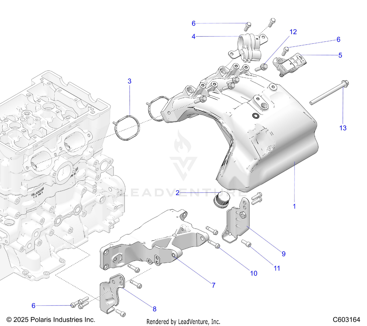 ENGINE, INTAKE MANIFOLD - S26TLF9FSL (C603164)