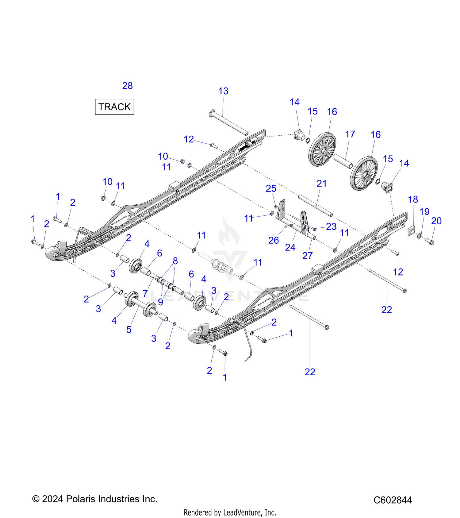 SUSPENSION, REAR - S26TLG9BS/BEA (C602844)