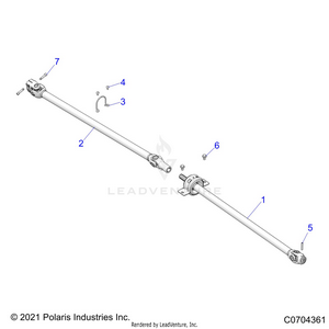 Drive Train, Front Prop Shaft - Z22gae92aj/bj/gak92ap/bp/gav92ap/bp (c0704361) Schematic